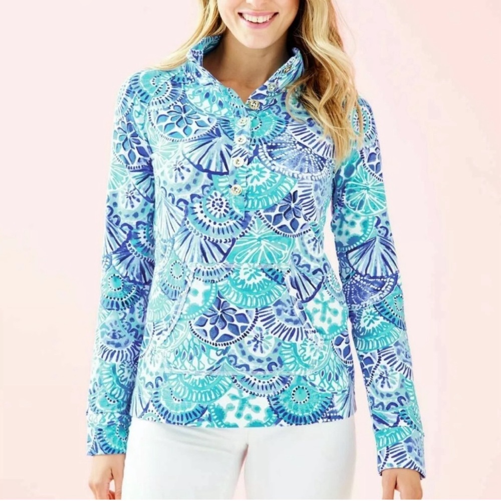 Lilly Pulitzer captain popover oasis half shell